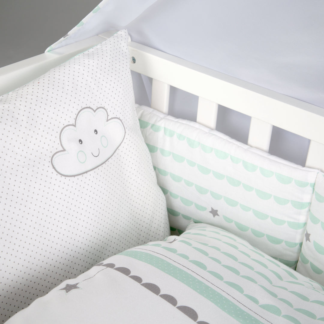 Room Bed 'Happy Cloud', 60 x 120 cm, Beistellbett zum Elternbett, komplette Ausstattung