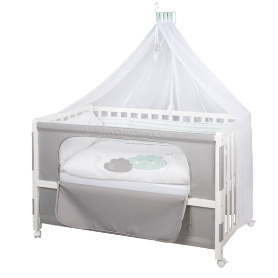 Room Bed 'Happy Cloud', 60 x 120 cm, Beistellbett zum Elternbett, komplette Ausstattung