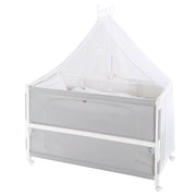 Cama de habitación 'Fox & Bunny', 60 x 120 cm, altura ajustable, cama lateral a la cama padre con equipo completo