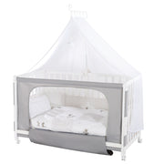 Cama de habitación 'Fox & Bunny', 60 x 120 cm, altura ajustable, cama lateral a la cama padre con equipo completo