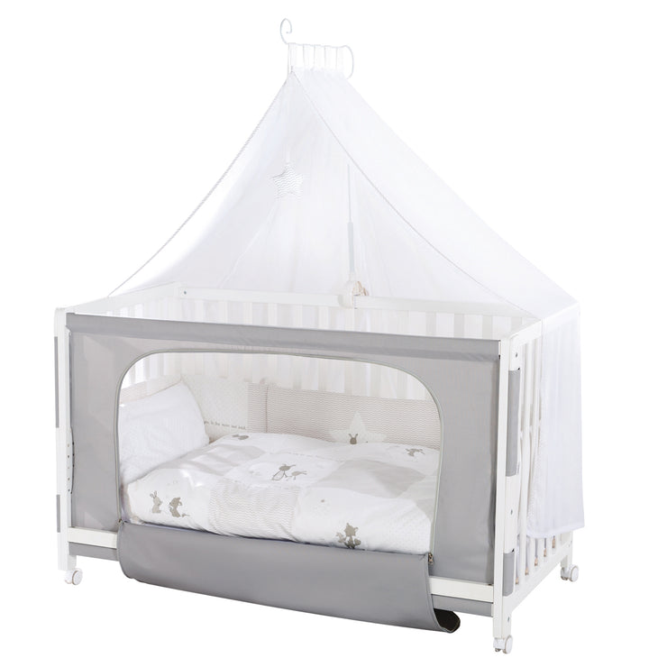 Cama de habitación 'Fox & Bunny', 60 x 120 cm, altura ajustable, cama lateral a la cama padre con equipo completo