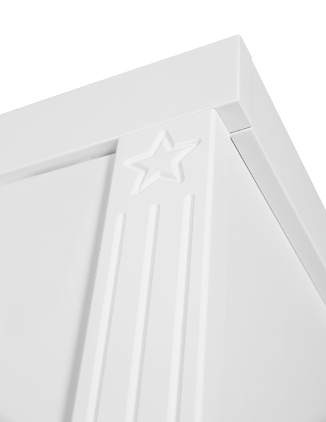 Wardrobe 'Maxi', 3 Doors, 2 Drawers, in Modern Country House Style, White