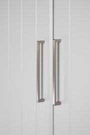 Armoire "Helene" , 3 portes, un tiroir, technologie à fermeture progressive, gris clair/orme lunaire