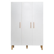 Guardaroba "Mick", 3 porte, bianco, con morbida tecnologia chiusa, mobile a porta