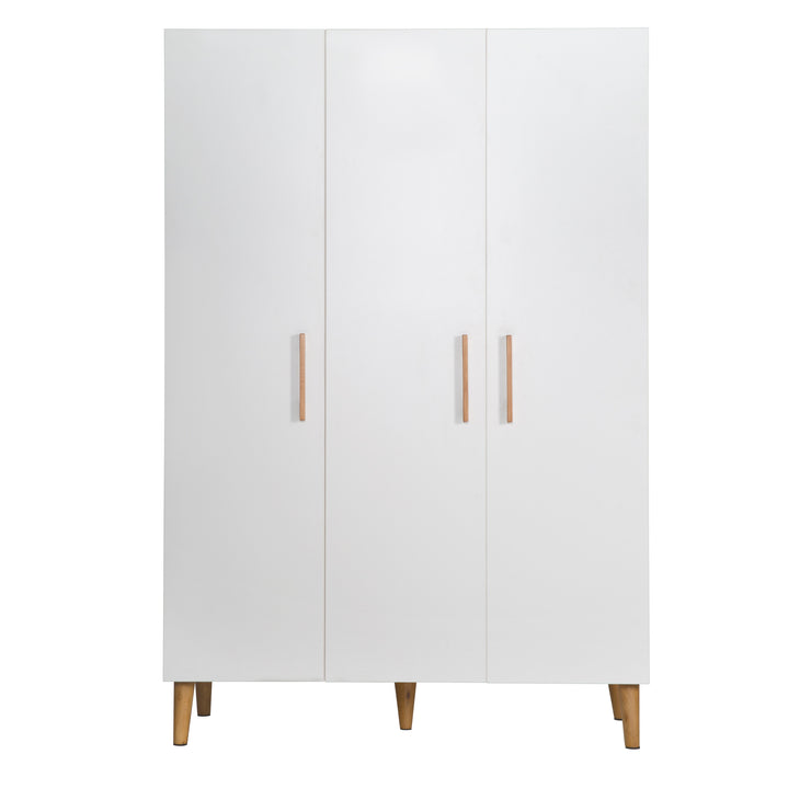 Guardaroba "Mick", 3 porte, bianco, con morbida tecnologia chiusa, mobile a porta