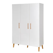 Guardaroba "Mick", 3 porte, bianco, con morbida tecnologia chiusa, mobile a porta
