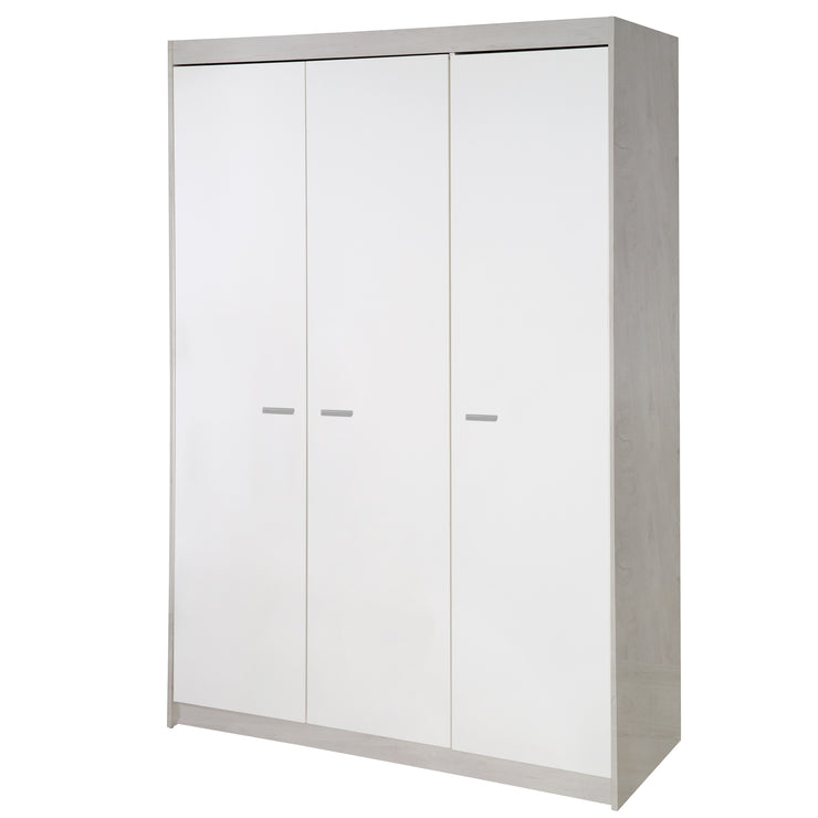 Kleiderschrank 'Julia', 3-türiger Drehtürenschrank inkl. 1 Kleiderstange & 6 Böden