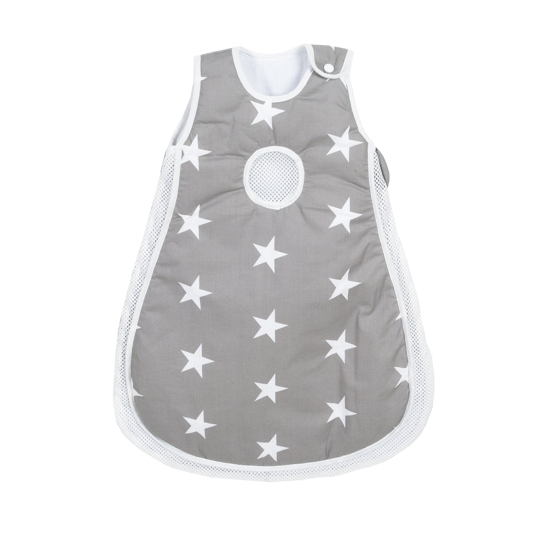 Room Bed 'safe asleep®', 60 x 120 cm, 'Little Stars', Beistellbett inkl. Zubehör, taupe lackiert
