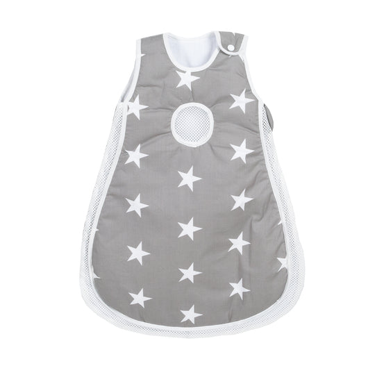 Room Bed 'safe asleep®', 60 x 120 cm, 'Little Stars', Beistellbett inkl. Zubehör, taupe lackiert