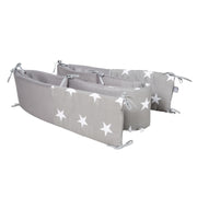 Room Bed 'safe asleep®', 60 x 120 cm, 'Little Stars', Beistellbett inkl. Zubehör, taupe lackiert
