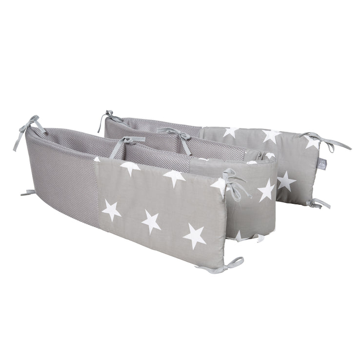 Room Bed 'safe asleep®', 60 x 120 cm, 'Little Stars', Beistellbett inkl. Zubehör, taupe lackiert