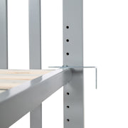 Room Bed 'safe asleep®', 60 x 120 cm, 'Little Stars', Beistellbett inkl. Zubehör, taupe lackiert
