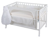 Room Bed 'safe asleep®', 60 x 120 cm, 'Sternenzauber', Beistellbett inkl. Zubehör, weiß lackiert