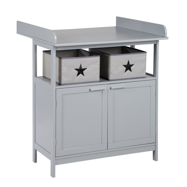 Wrapping chest of drawers 'Hamburg' with approach, 2 doors & boxes, wall attachment, wrap height 92 cm