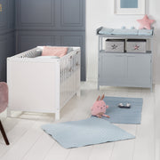 Wrapping chest of drawers 'Hamburg' with approach, 2 doors & boxes, wall attachment, wrap height 92 cm