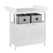 Changing table 'Hamburg' with changing attachment, 2 doors, 2 boxes & wall mounting, changing height 92 cm