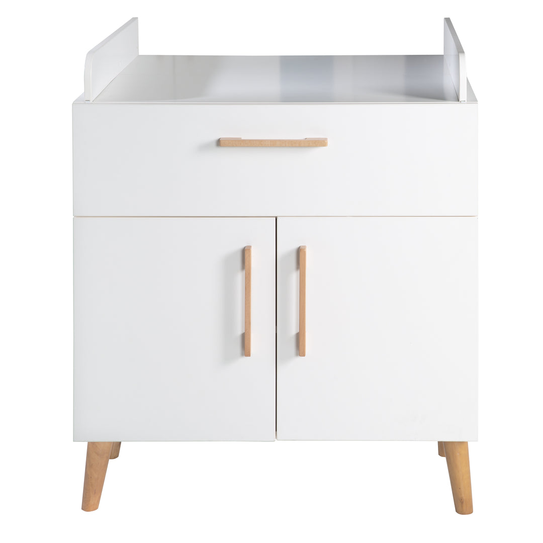 Changing Table 'Mick' with Changing Top, Soft-Close, 1 Drawer, 2 Doors, Changing Height 93.5 cm