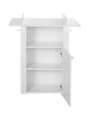 Wickelkommode 'Lotte' inkl. Wickelansatz, gefräst weiß, 1 Tür mit Soft Close, Wickelhöhe 90 cm
