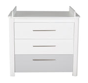 Changing Dresser 'Linus' with table, 3 drawers, winding height: 90 cm, HxWxD: 98 x 102 x 76/43 cm