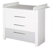 Changing Dresser 'Linus' with table, 3 drawers, winding height: 90 cm, HxWxD: 98 x 102 x 76/43 cm