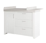 Children's room set 'Wilma' 3-part, including combination children's bed 70x140 cm, changing table & wardrobe 3-door