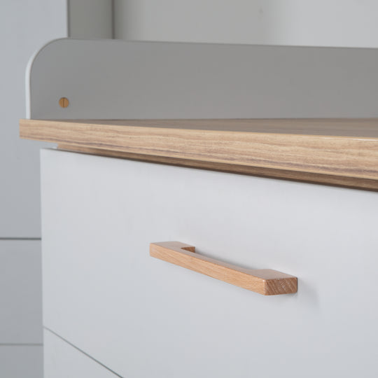 Cómoda 'Caro' con cambiador amplio, cierre suave, 3 cajones, altura 94 cm
