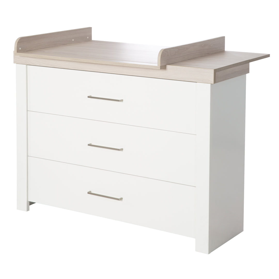 Furniture Set 'Lucy' 2-Piece, Including Convertible Children's Bed 70 x 140 cm & Wide Changing Table