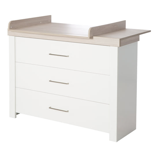 Furniture Set 'Lucy' 2-Piece, Including Convertible Children's Bed 70 x 140 cm & Wide Changing Table