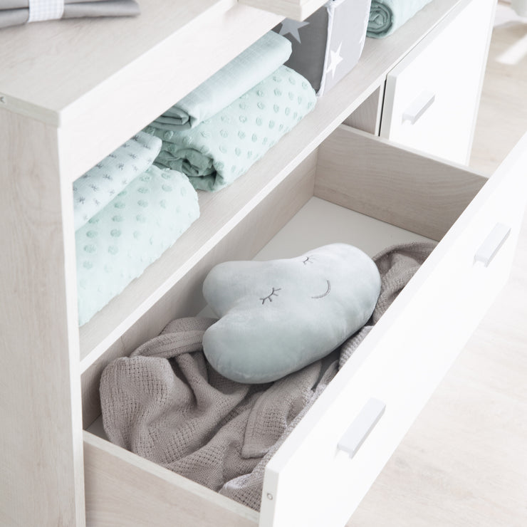 Ensemble de meubles «Julia» en 2 parties, y compris le lit pour enfants combi 70 x 140 cm et coffre d'enveloppement