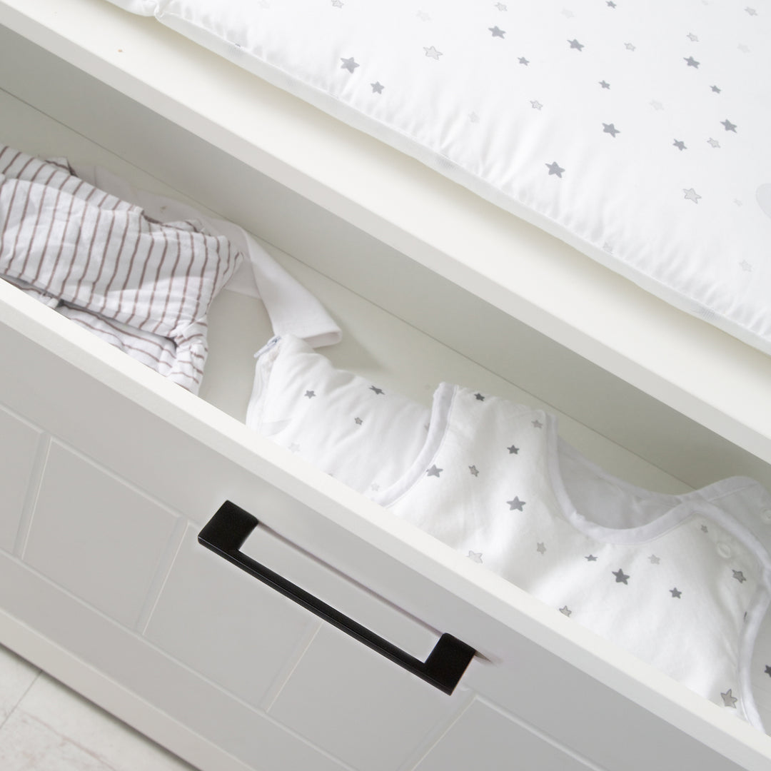 Kinderzimmerset 'Sylt' 3-teilig, inkl. Kombi-Bett 70 x 140 cm, Wickelkommode & Kleiderschrank