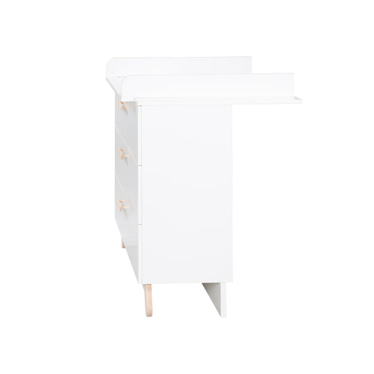 Cambiador 'Clara', con accesorio para cambiar, patas y tiradores de madera maciza, altura de cambio 93 cm
