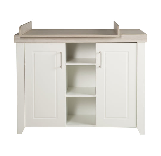 Wickelkommode 'Felicia' mit Wickelansatz, breit, Landhausstil, Wickelhöhe: 90 cm