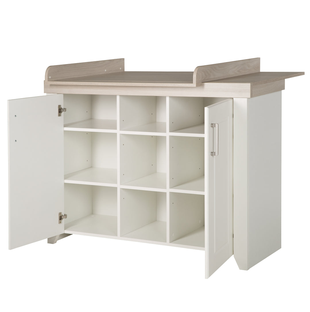 Wickelkommode 'Felicia' mit Wickelansatz, breit, Landhausstil, Wickelhöhe: 90 cm