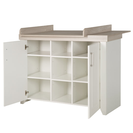 Wickelkommode 'Felicia' mit Wickelansatz, breit, Landhausstil, Wickelhöhe: 90 cm