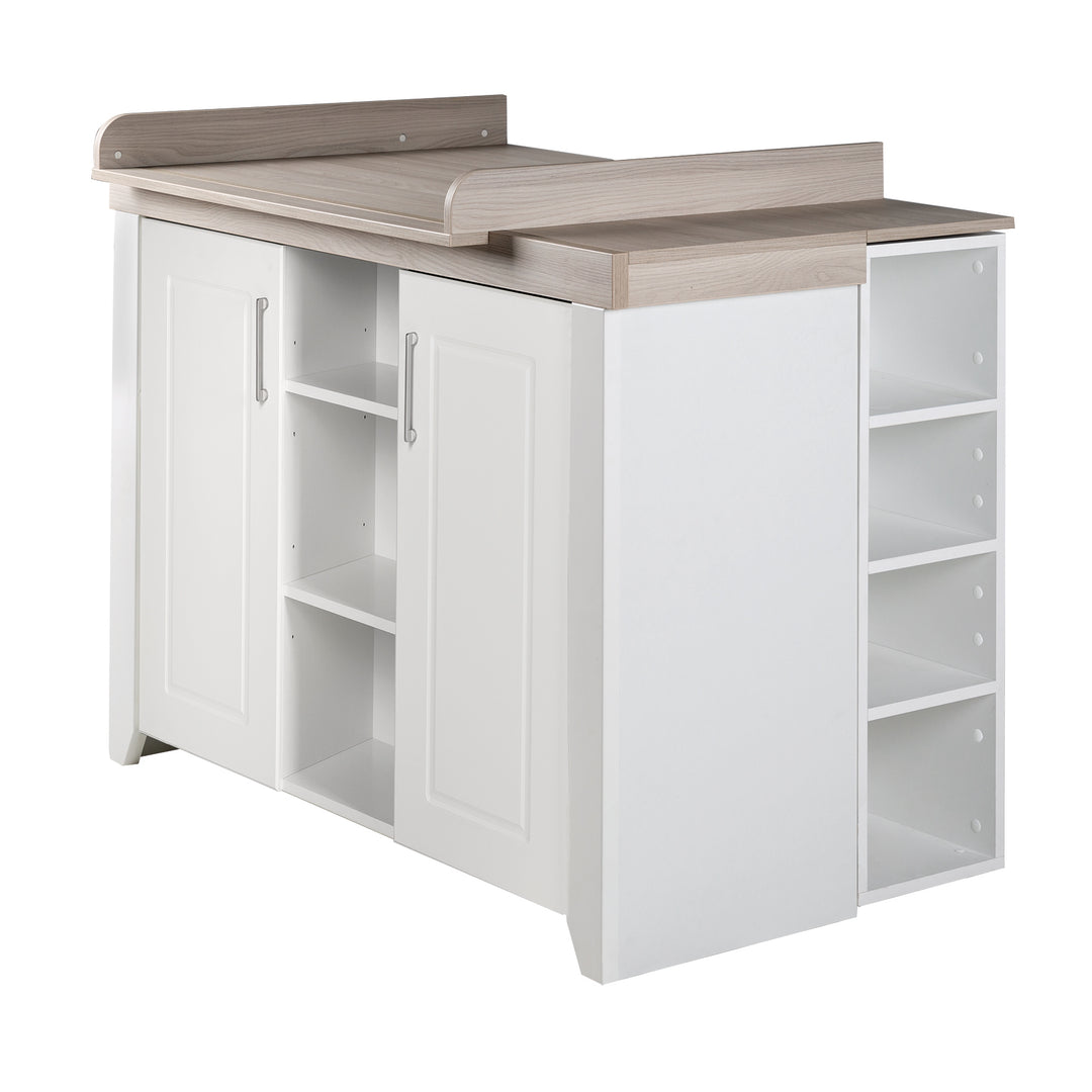 Wickelkommode 'Felicia' mit Wickelansatz, breit, Landhausstil, Wickelhöhe: 90 cm
