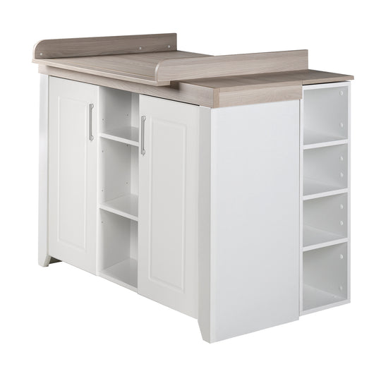 Wickelkommode 'Felicia' mit Wickelansatz, breit, Landhausstil, Wickelhöhe: 90 cm