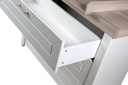 Commode 'Felicia' incl. table à langer au style maison de campagne, hauteur à langer 90 cm