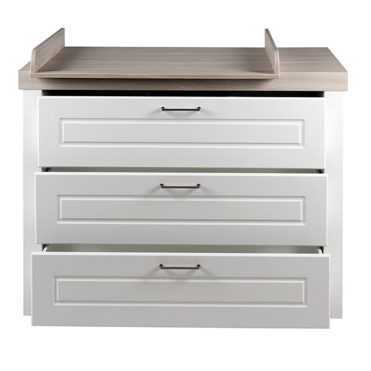 Commode 'Felicia' incl. table à langer au style maison de campagne, hauteur à langer 90 cm