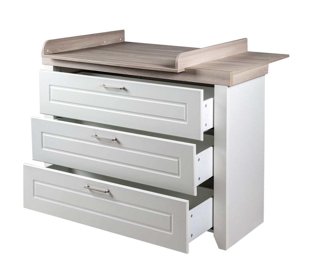 Commode 'Felicia' incl. table à langer au style maison de campagne, hauteur à langer 90 cm