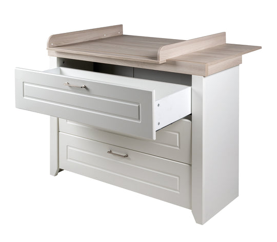 Commode 'Felicia' incl. table à langer au style maison de campagne, hauteur à langer 90 cm