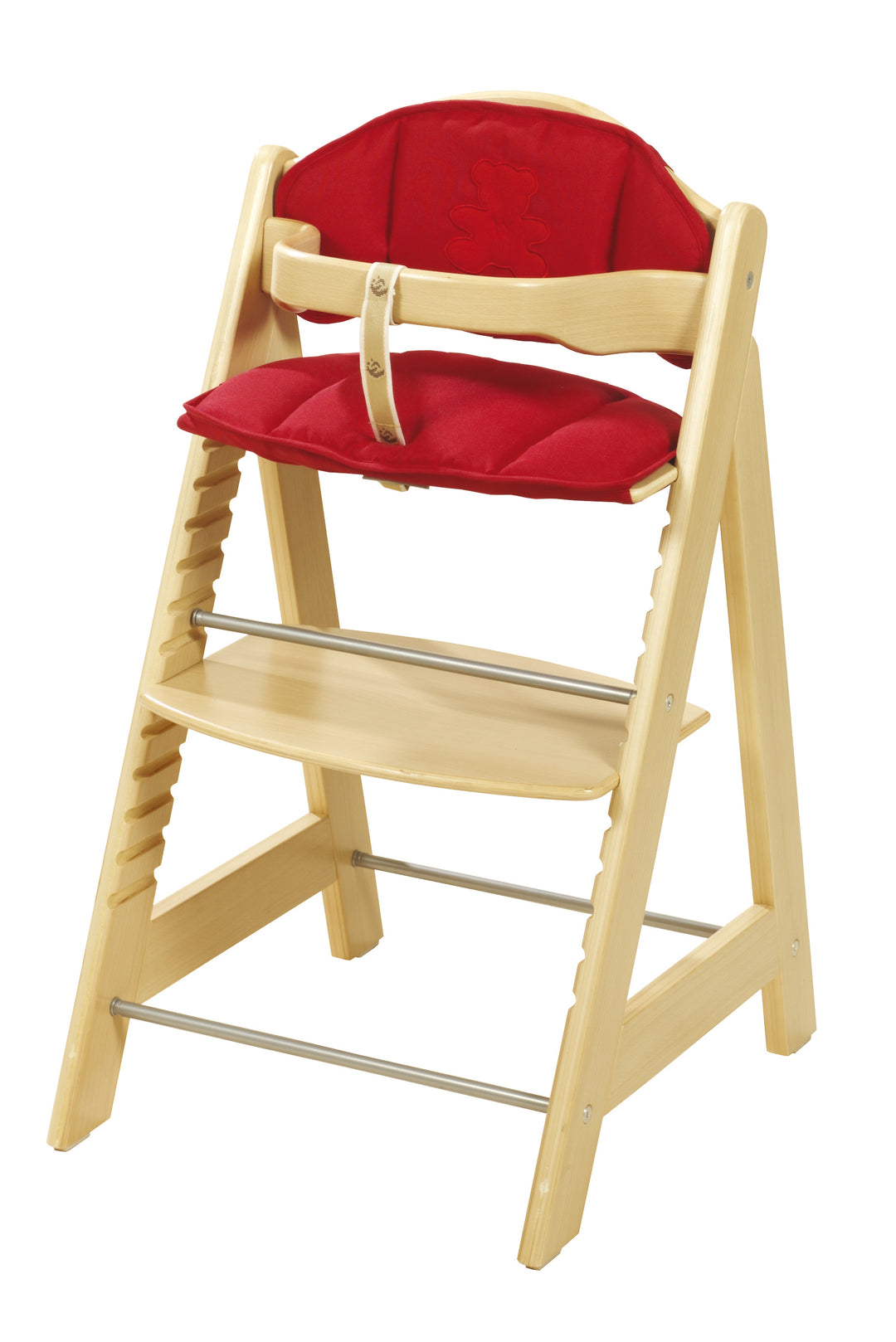 Sitzverkleinerer 'Canvas rot', 2-teilige Hochstuhleinlage/ Sitzkissen für Treppenhochstühle