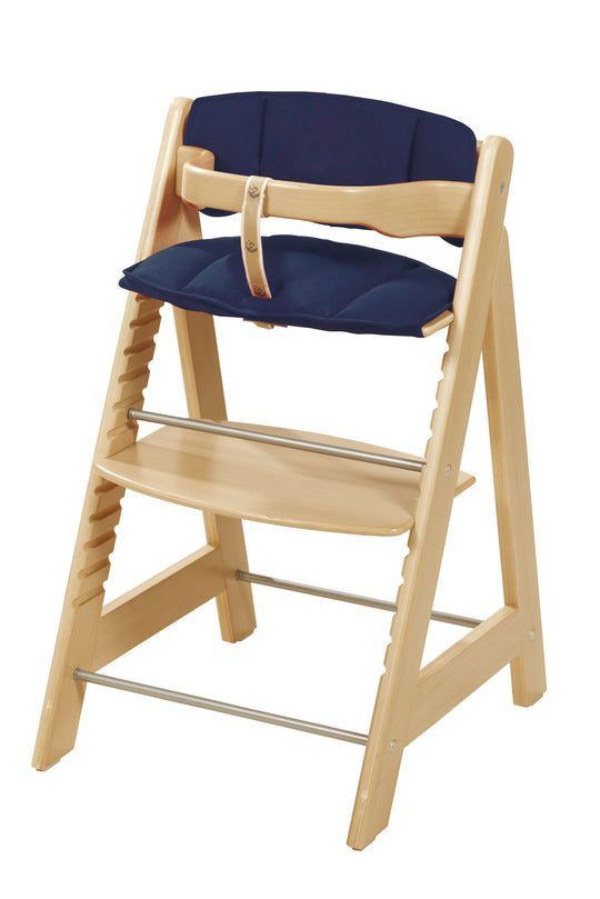 Reductor de asiento 'Canvas azul', inserto y cojín de 2 piezas para tronas altas