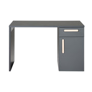 Bureau 'Jara' - Miroir -in convertible - anthracite - Poignées en hêtre solide