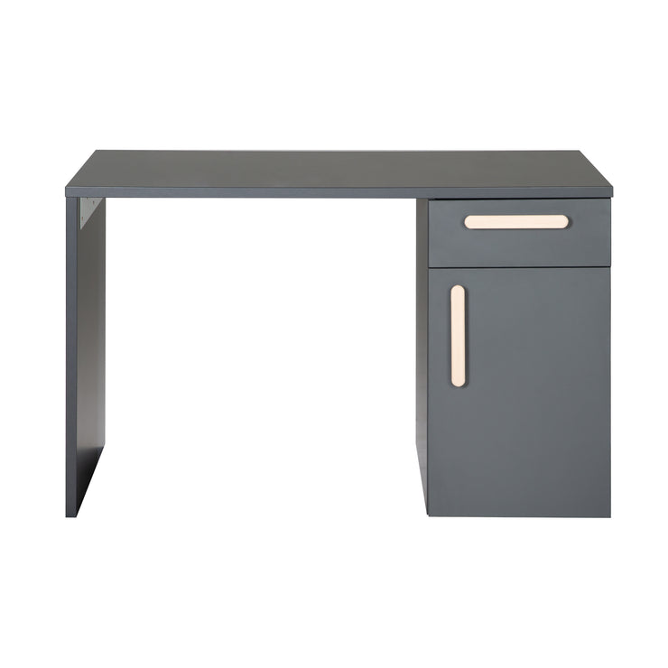 Bureau 'Jara' - Miroir -in convertible - anthracite - Poignées en hêtre solide
