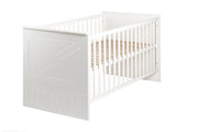 Kombi-Kinderbett 'Constantin', 70 x 140 cm, weiß, höhenverstellbar, 3 Schlupfsprossen, umbaubar