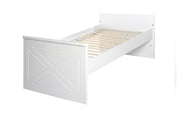Combination children's bed 'Constantin', 70 x 140 cm, white, height adjustable, 3 slip bars, convertible