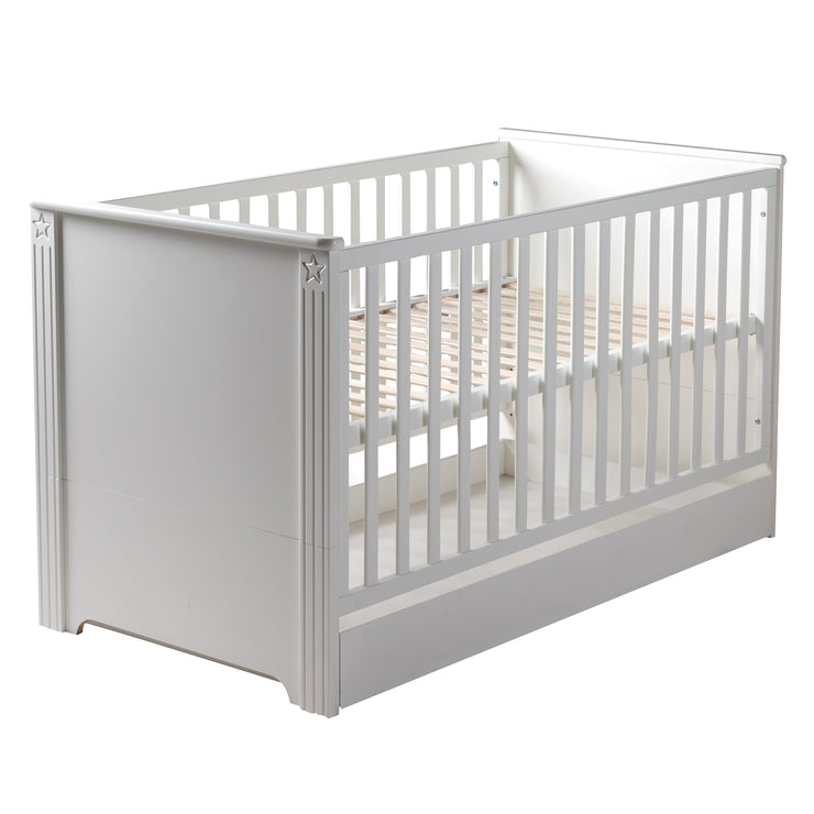 Kombi-Kinderbett 'Maxi', 70 x 140 cm,  3-fach höhenverstellbar, umbaubar zum Juniorbett