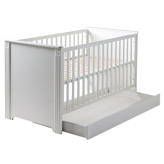 Cama infantil combinada 'Maxi', 70 x 140 cm, ajustable en 3 alturas, convertible en cama junior