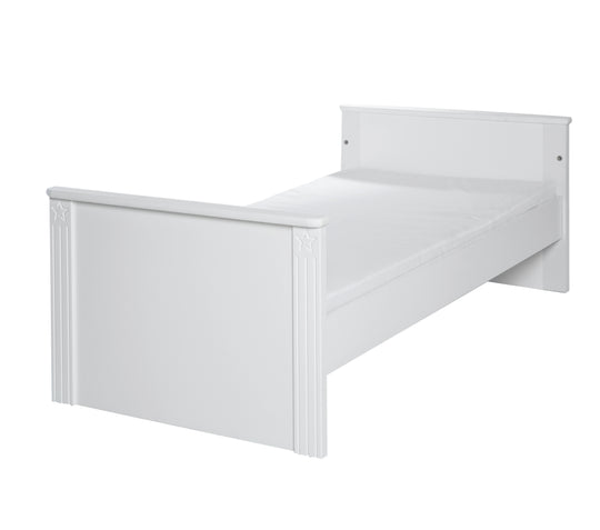 Children's Furniture Set 'Maxi' White including Convertible Bed, 70 x 140 cm & Wide Changing Table