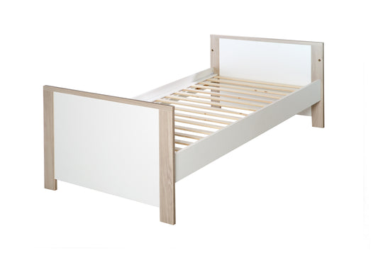 Letto combinato per bambini 'Olaf', 70 x 140 cm, regolabile in altezza, 3 barre di scorrimento, trasformabile